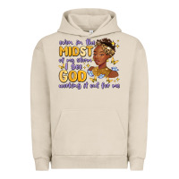 Pigment French Oak even in the midst of my storm i see god working it Urban Hoodie - MaliasSmallBusiness