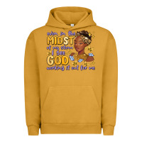 Pigment Peanut Butter even in the midst of my storm i see god working it Urban Hoodie - MaliasSmallBusiness