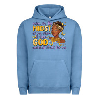 Pigment Pebble Blue even in the midst of my storm i see god working it Urban Hoodie - MaliasSmallBusiness