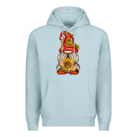 Blue Mist western gnome with sunflowers Premium Hoodie - texasbilliewilder