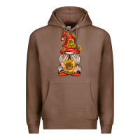 Chestnut western gnome with sunflowers Premium Hoodie - texasbilliewilder