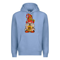 Colony Blue western gnome with sunflowers Premium Hoodie - texasbilliewilder