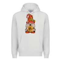Dove Grey western gnome with sunflowers Premium Hoodie - texasbilliewilder