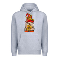 Heather Grey western gnome with sunflowers Premium Hoodie - texasbilliewilder