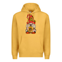 Mustard western gnome with sunflowers Premium Hoodie - texasbilliewilder