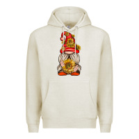 Oatmeal Heather western gnome with sunflowers Premium Hoodie - texasbilliewilder