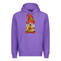 Purple western gnome with sunflowers Premium Hoodie - texasbilliewilder