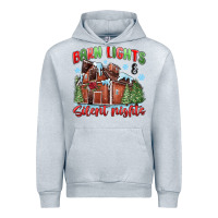 Heather Grey barn lights and silent nights Urban Hoodie - MaliasSmallBusiness