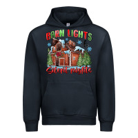 Navy barn lights and silent nights Urban Hoodie - MaliasSmallBusiness