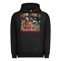 Pigment Black barn lights and silent nights Urban Hoodie - MaliasSmallBusiness