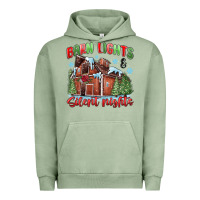Pigment Oil Green barn lights and silent nights Urban Hoodie - MaliasSmallBusiness
