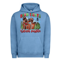 Pigment Pebble Blue barn lights and silent nights Urban Hoodie - MaliasSmallBusiness