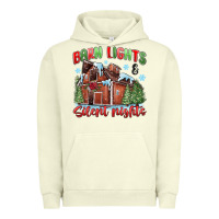 Pigment Pistachio barn lights and silent nights Urban Hoodie - MaliasSmallBusiness