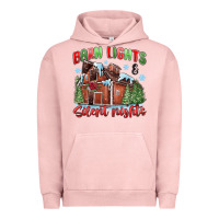Pigment Salmon barn lights and silent nights Urban Hoodie - MaliasSmallBusiness
