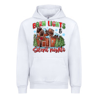 White barn lights and silent nights Urban Hoodie - MaliasSmallBusiness