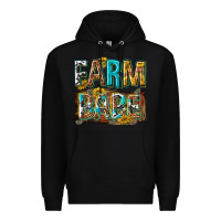 Black western farm babe Premium Hoodie - texasbilliewilder