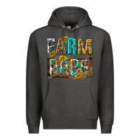 Charcoal Heather western farm babe Premium Hoodie - texasbilliewilder