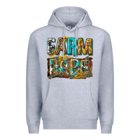 Heather Grey western farm babe Premium Hoodie - texasbilliewilder