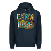 Navy western farm babe Premium Hoodie - texasbilliewilder