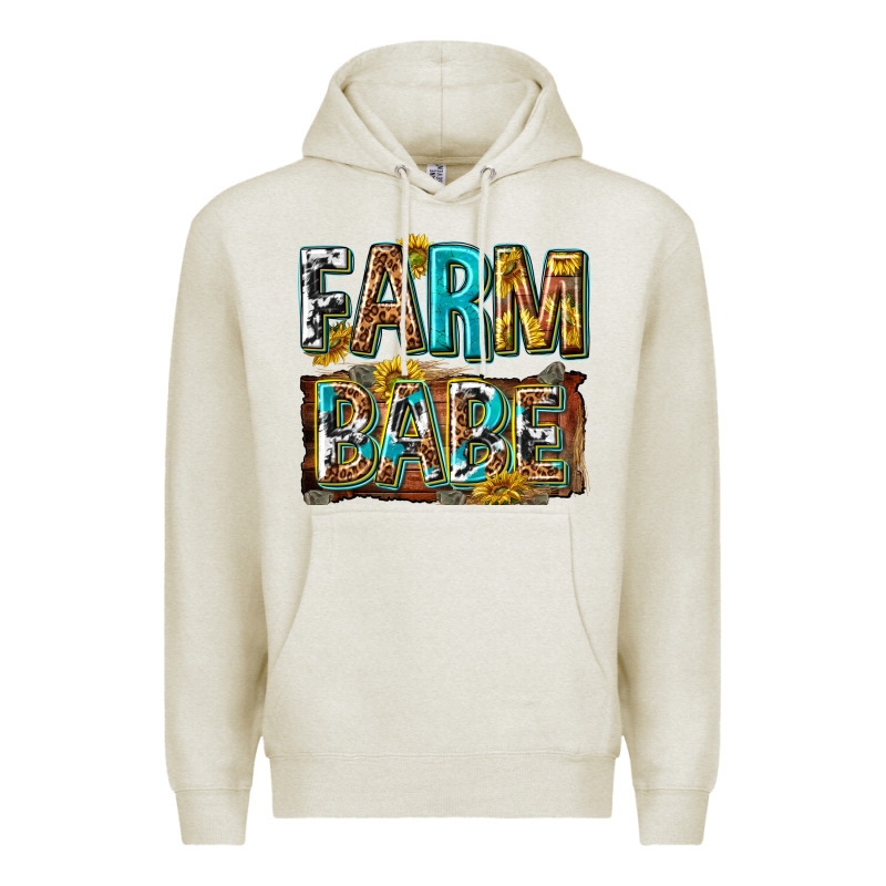 Western Farm Babe Premium Hoodie by texasbilliewilder | Teevron