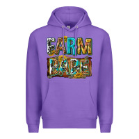 Purple western farm babe Premium Hoodie - texasbilliewilder