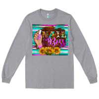 Heather Grey nail boss tumbler Long Sleeve Tee - BarkalooDesign