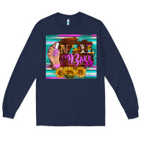 Navy nail boss tumbler Long Sleeve Tee - BarkalooDesign