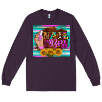 Plum nail boss tumbler Long Sleeve Tee - BarkalooDesign