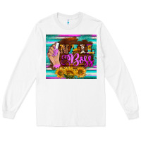 White nail boss tumbler Long Sleeve Tee - BarkalooDesign