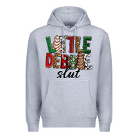 Heather Grey Little debbie slut Christmas Premium Hoodie - RanaPortraitStore