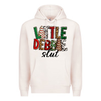 Pale Pink Little debbie slut Christmas Premium Hoodie - RanaPortraitStore