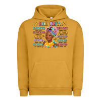 Pigment Peanut Butter you are beautiful victorious enough strong Urban Hoodie - MaliasSmallBusiness