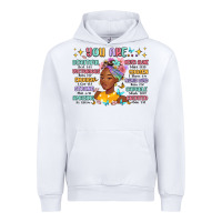 White you are beautiful victorious enough strong Urban Hoodie - MaliasSmallBusiness