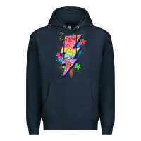 Navy lightning bolt autism Premium Hoodie - Zillion Design Studio