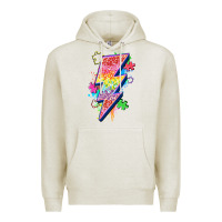 Oatmeal Heather lightning bolt autism Premium Hoodie - Zillion Design Studio