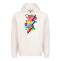 Pale Pink lightning bolt autism Premium Hoodie - Zillion Design Studio