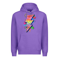 Purple lightning bolt autism Premium Hoodie - Zillion Design Studio