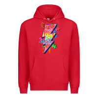 Red lightning bolt autism Premium Hoodie - Zillion Design Studio