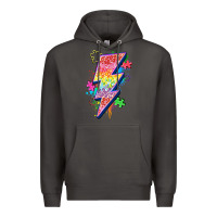 Smoke lightning bolt autism Premium Hoodie - Zillion Design Studio