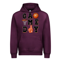 Mauve Wine basketball game day Urban Hoodie - MaliasSmallBusiness