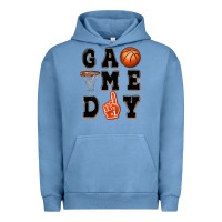 Pigment Pebble Blue basketball game day Urban Hoodie - MaliasSmallBusiness