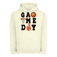 Pigment Pistachio basketball game day Urban Hoodie - MaliasSmallBusiness