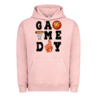 Pigment Salmon basketball game day Urban Hoodie - MaliasSmallBusiness