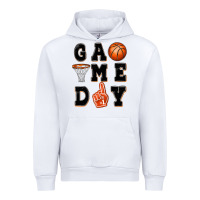 White basketball game day Urban Hoodie - MaliasSmallBusiness