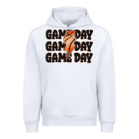 White game day game day game day basketball Urban Hoodie - MaliasSmallBusiness