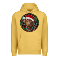 Antique Gold Labrador Retriever Christmas Premium Hoodie - RanaPortraitStore