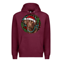 Burgundy Labrador Retriever Christmas Premium Hoodie - RanaPortraitStore