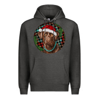 Charcoal Heather Labrador Retriever Christmas Premium Hoodie - RanaPortraitStore