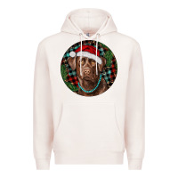 Pale Pink Labrador Retriever Christmas Premium Hoodie - RanaPortraitStore