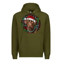 Army Green Labrador Retriever Christmas Premium Hoodie - RanaPortraitStore